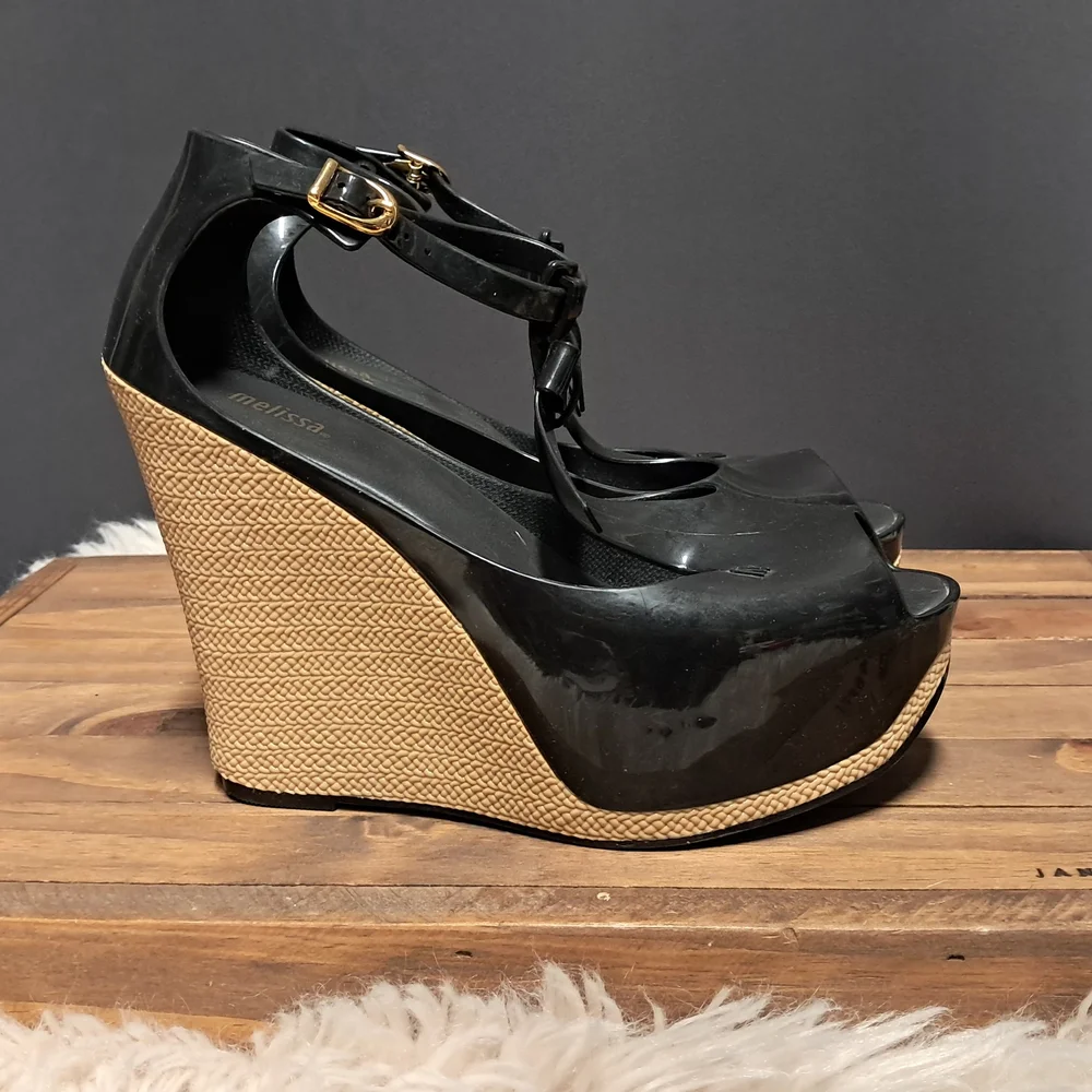 Melissa Peace VI Wedge Sandals Size 8 - Picture 2 of 9